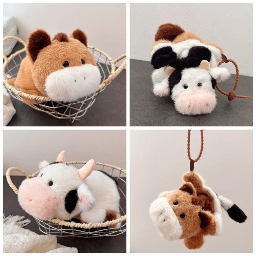 Soft Pillow Transform Plush Toys Stuffed Animal Double Sided Plush Flip Cow Horse Toy  Kids Gift