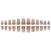 Französische Wear Nail Gold Zerbrochener Diamant Schmetterling Nail Art Patch Falsche Nägel