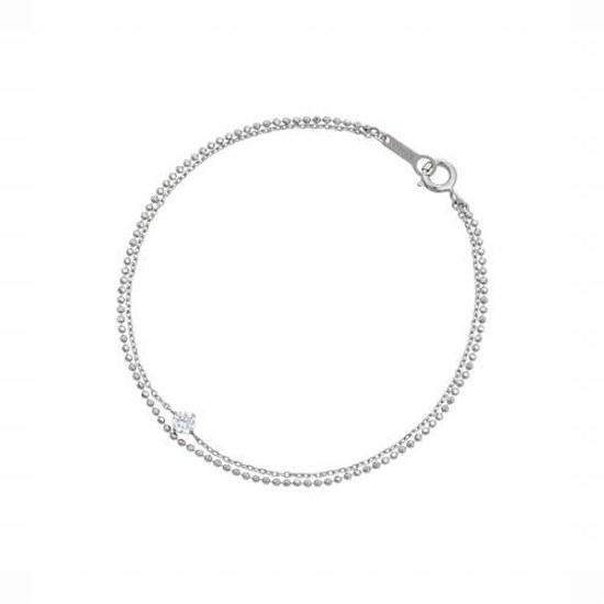 Canal 4C Official Silver Single Stone Bracelet