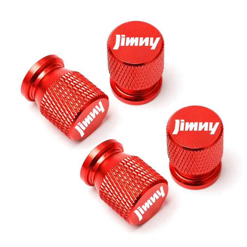 For Suzuki Jimny 4pcs Car Wheel Tire Valve Caps Tyre Stem Covers Airdust Waterproof Accessories