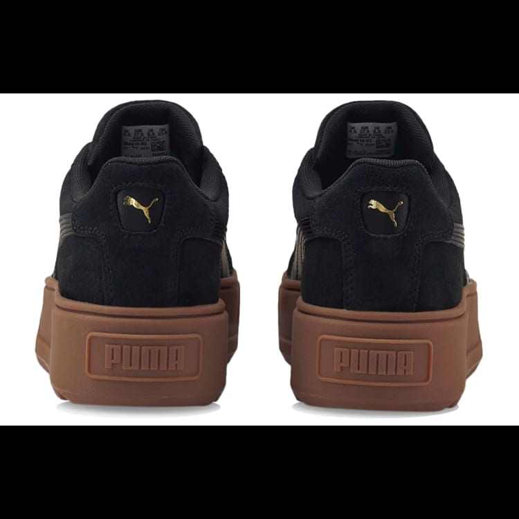 Puma Women's Black Brown Karmen Low Top Sneakers 384614-03