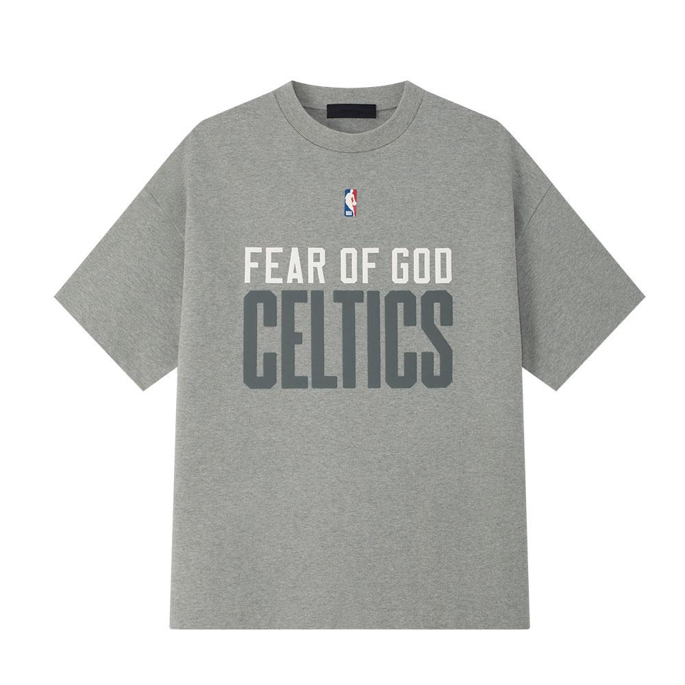 

Fear of God Essentials x NBA Celtics 90s Tee Concrete Heather Men Tops Grey 125NB252007F XS