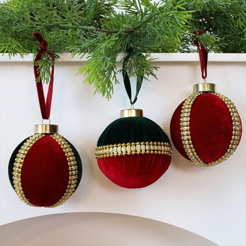 Plastic Hanging Ball Ornaments 8cm Christmas Decorative Ball  Xmas Holiday Decoration