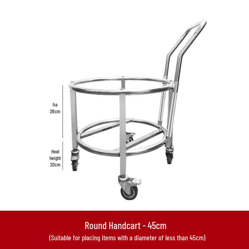 Stainless Steel Stockpot with Wheels