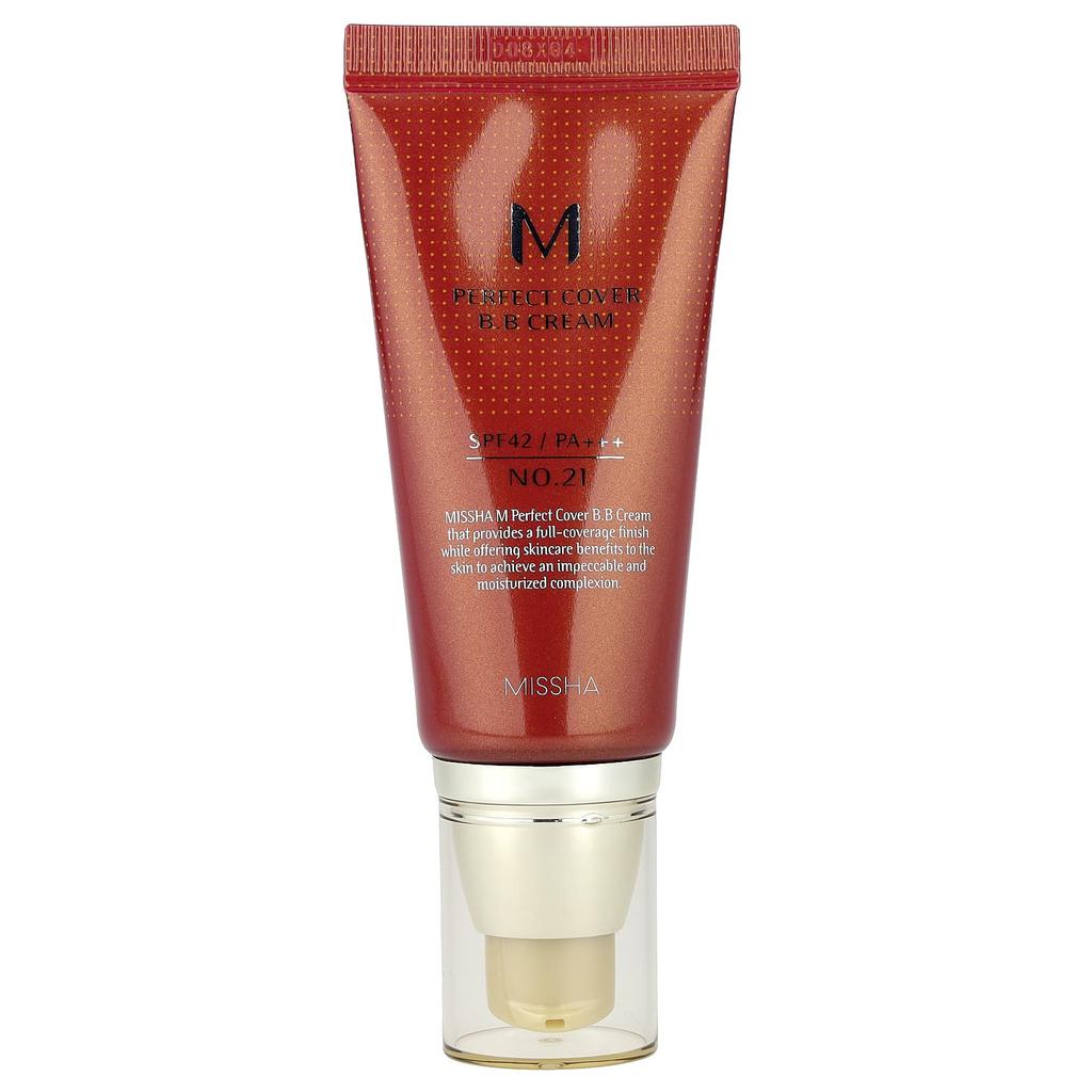 M Perfect Cover B.B Cream, Spf 42 Pa+++, Нет. 21 Светло-бежевый, 50 мл(1.7 унции)
