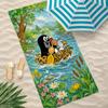 Cartoon T-The Little Mole Towel Towel Beach Towel, Quick Drying Absorbent Bath Towel for Swim,Gym,Camping,Outdoor Hot