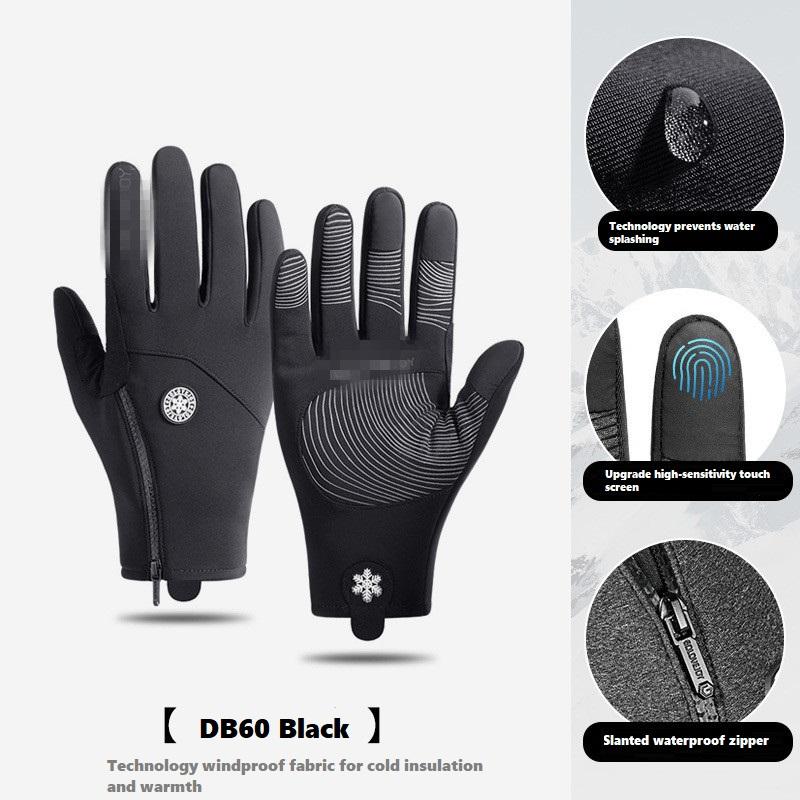 Luvas Impermeáveis para Exterior para Inverno com Tela Sensível ao Toque à Prova de Vento e Quentes