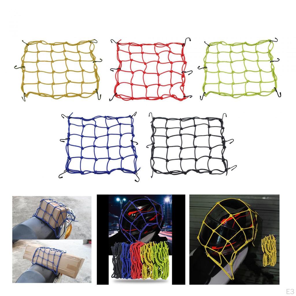 40cmx40cm Luggage Thicken Netting with Metal Hooks Motorcycle Accessories Cargo Net