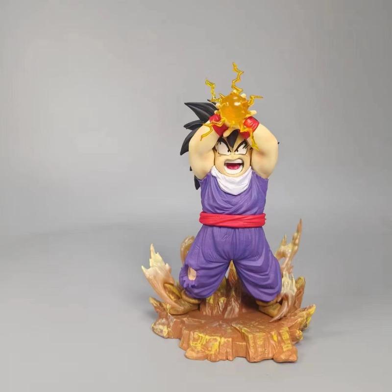 18 cm dynamic seven dragon hand-made beads Son Gohan PVC model angry Son Gohan action figure statue collection model ornaments