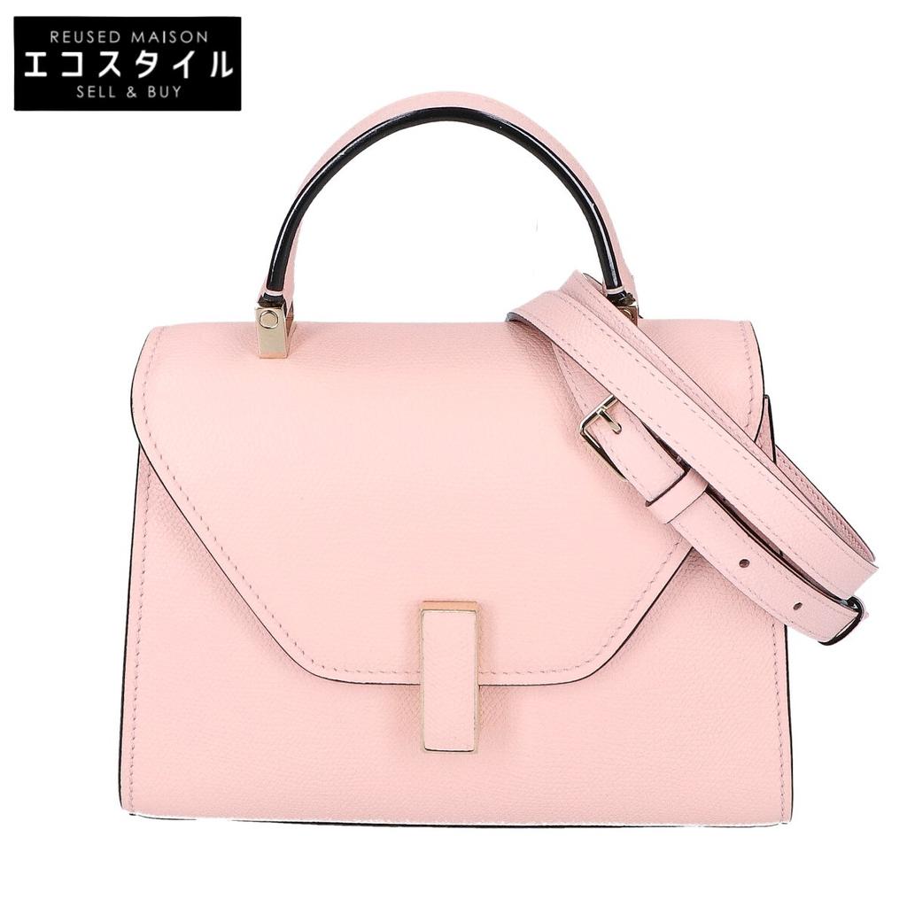 Valextra Excellent condition Micro Iside soft calfskin 2-way handbag Shoulder bag Pink Peonia/GDHardwareUsed