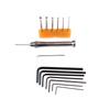 7Pcs/Set Alloy Steel Hexagon Wrench Hexagon Key Allen Wrench Hand Repair Tools 0.7Mm/0.9Mm/1.3Mm/1.5Mm/2Mm/2.5Mm/3Mm