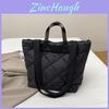 Stylish And Spacious Nylon Tote Bag For Women With Quilted Design Perfect For Everyday Use