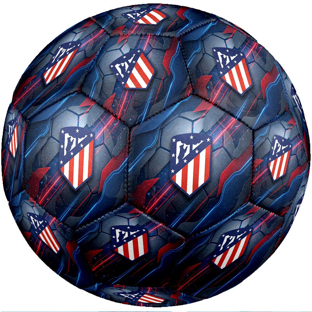 Pallone da calcio Tema Atletico Madrid Taglia 5 Pallone da calcio Tocco Morbido Pallone da calcio per Allenamento Professionale per Sport all'Aperto