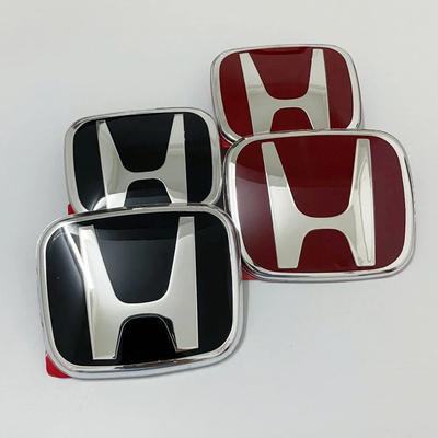 1 Peça Para Emblema H Insígnia Logo Volante Acessórios Carro Honda Capô Grelha Porta-malas Traseiro Adequado City Accord Fit VEZEL HRV Odyssey SM5