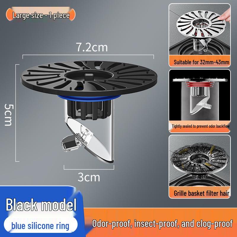 Nuovo Modello Scarico a Pavimento Deodorante per WC: Soluzione per la casa Plug-and-Play, Anti-Bloccaggio, Repellente per Insetti