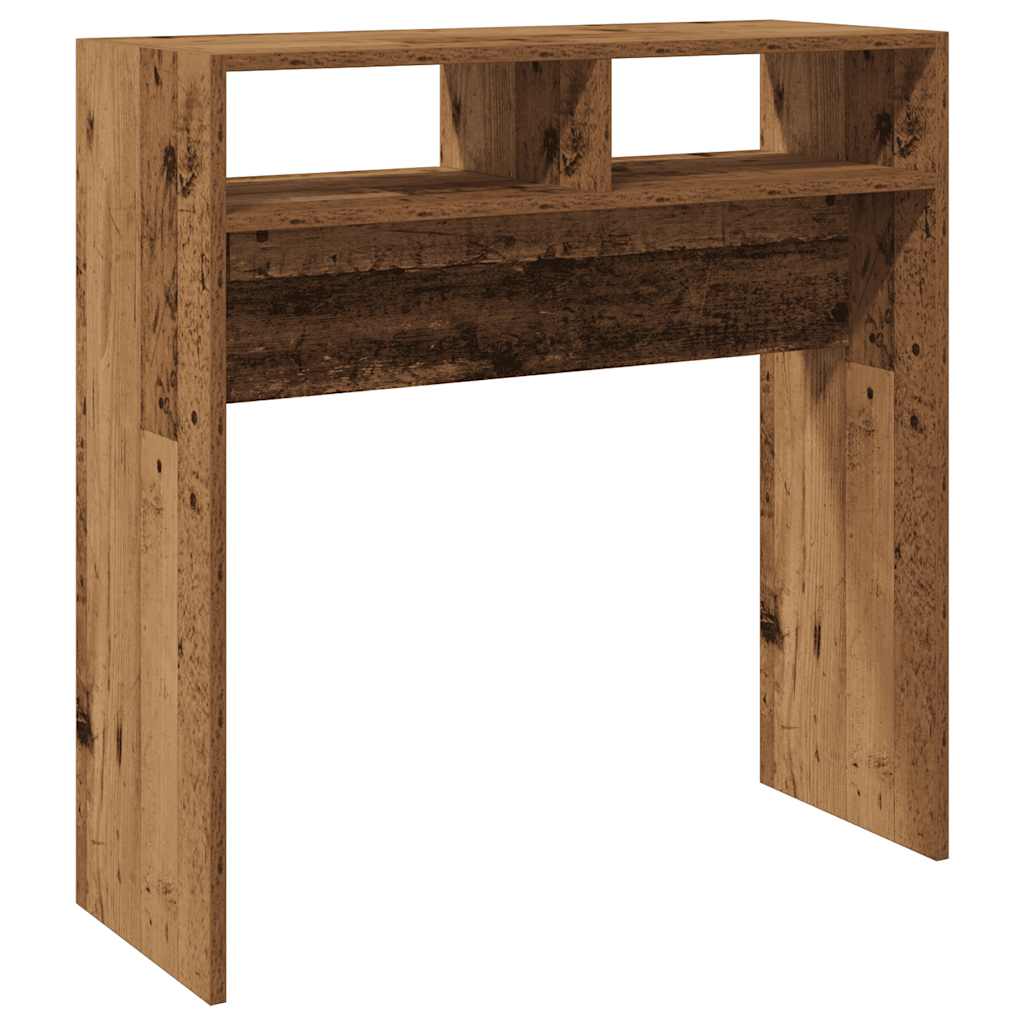 Console Table with Rustic Wood Look 78 x 30 x 80 cm Particleboard