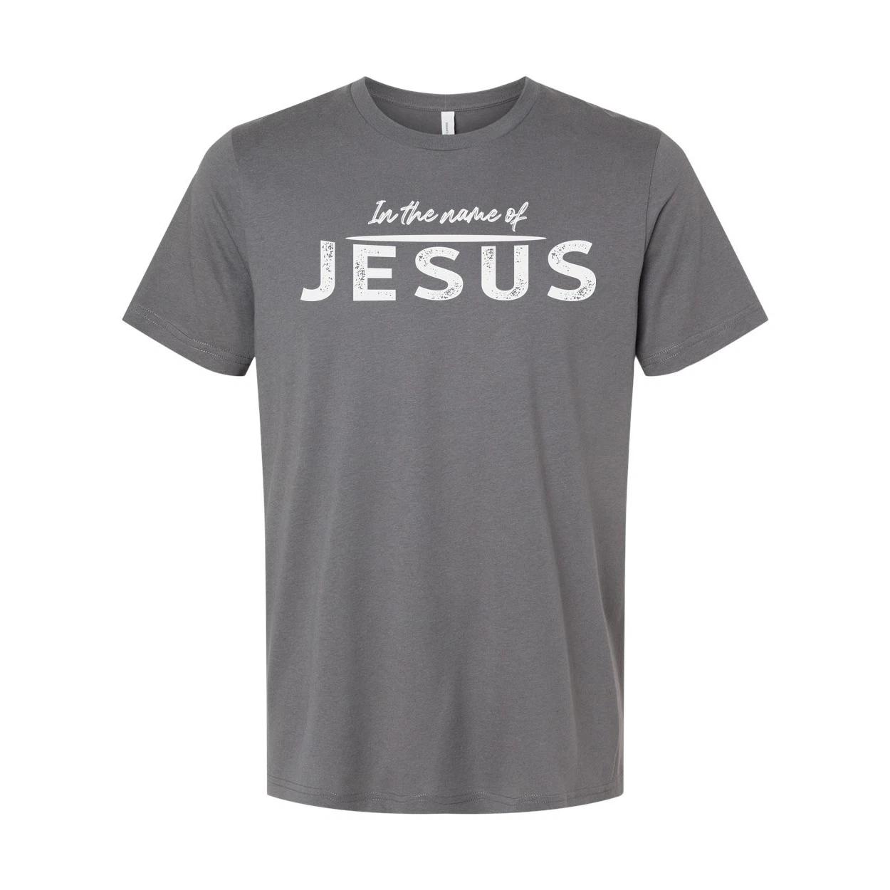 

In The Name Of Jesus Graphic Tee For Christians Unisex Faith Shirt With Jesus Me M