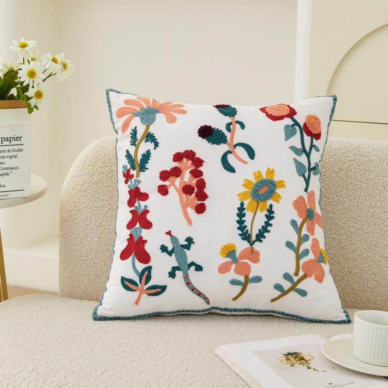 American Cotton Pillowcase Fabric Sofa & Bed Cushion Cover, Washable