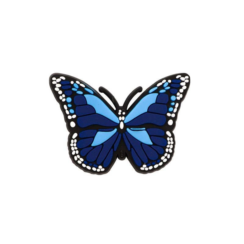 New 1PCS Butterfly Shoe Charms Summer Shoes Decorations Jeans for Girl Boy Designer Women Shoes Accessories for Shoes Charm Pins