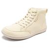 HOBIBEAR Scarpe Barefoot Mid-Top Unisex Ampia Scatola Dita Tela Sneakers Zero Drop Allacciatura Scarpe da Passeggio per Esterno