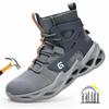Chaussures de sécurité montantes confortables pour hommes Bottines de sécurité pour hommes Baskets de travail de sécurité antidérapantes et anti-perforation avec embout en acier