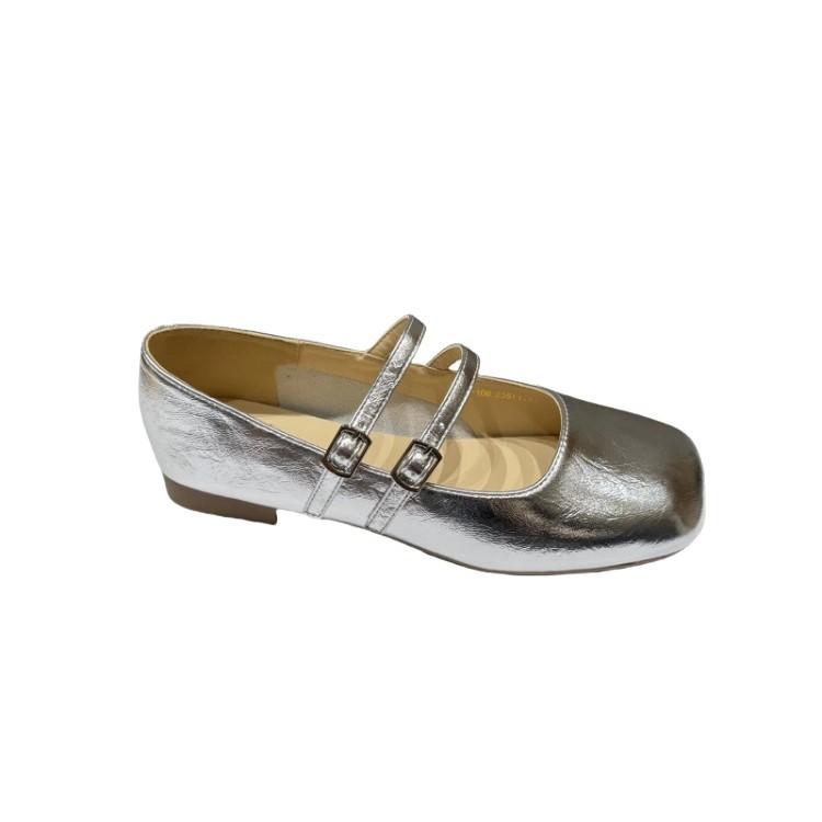 French small leather shoes women's summer 2025 new thick heel gentle wind with skirt ballet square head Mary Jane single shoes