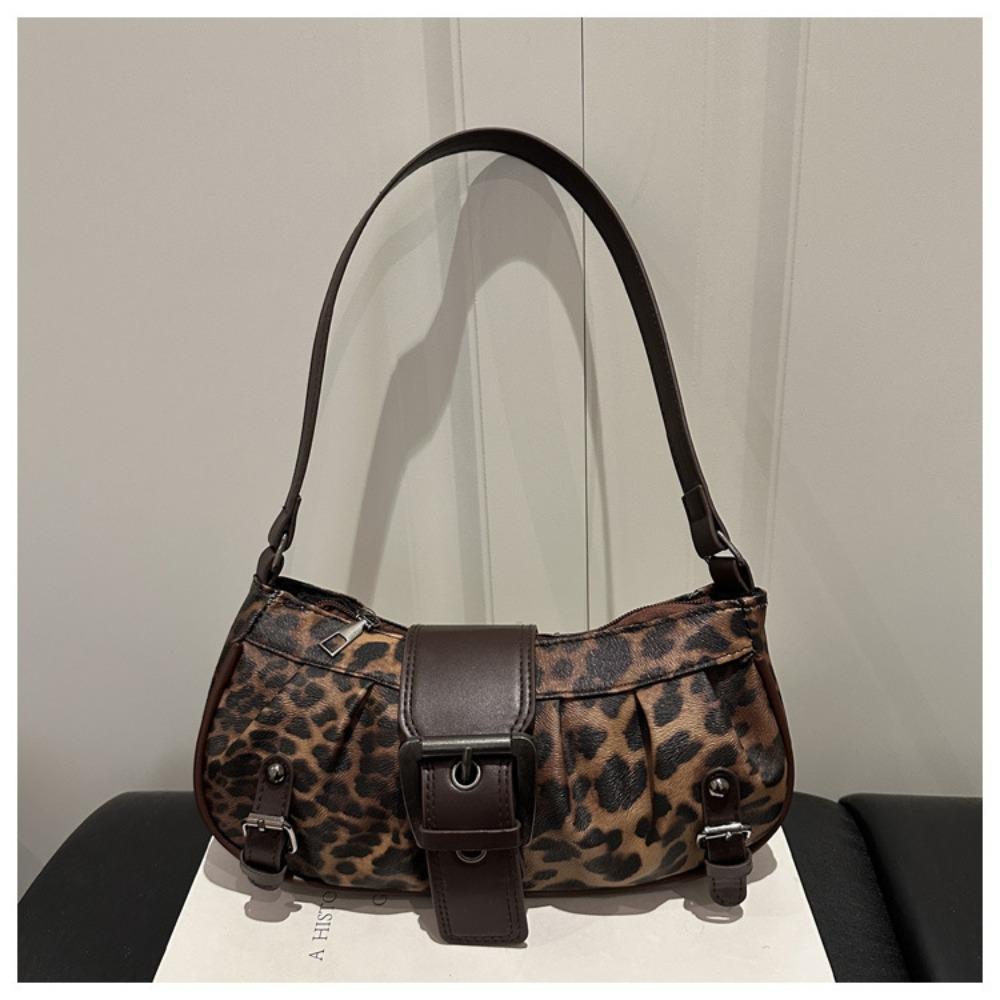 

New Large Capacity Shoulder Bag Adjustable Strap Belt Buckle Travel Shopping Bag Underarm Bag Women кавовий