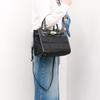 [Perke] Nylon quilted x Crocodile embossed cowhide 2-way tote bag S