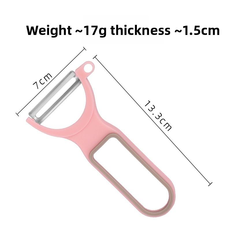 Овощечистка и фрукточистка из нержавеющей стали для домашнего использования - Многофункциональная овощечистка и фрукточистка с острым лезвием для очистки. розовый