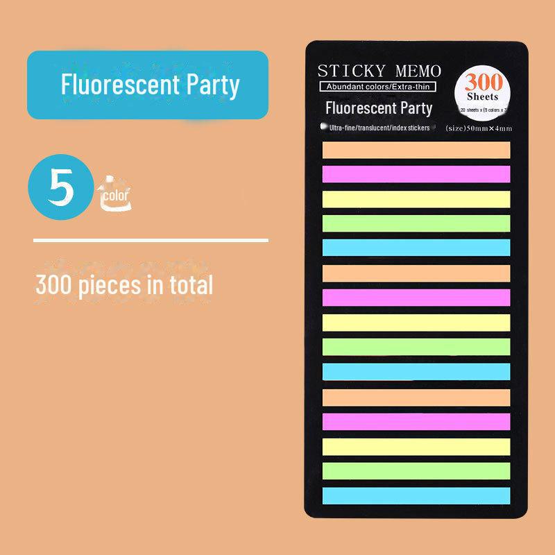 Morandi Color Sticky Notes: Small, Fresh, Writable, Loose-Leaf PET Material for Key Mark Classification