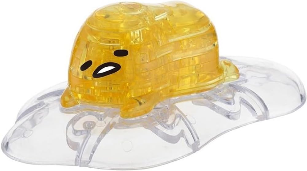 

Hanayama (HANAYAMA) [Transparent 3D Jigsaw Puzzle] Crystal Gallery Sanrio Gudetama Crystal-Like Figure Interior Decor Ages 7+
