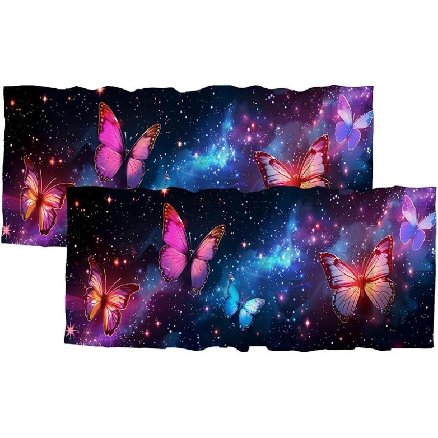 

Золотая бабочка оконный ламбрекен летящие бабочки черный приватный оконный ламбрекен шторы для кухни гостиной столовой 54 x 18 дюймов, 1 54 W x 18 L (Pack of 1)