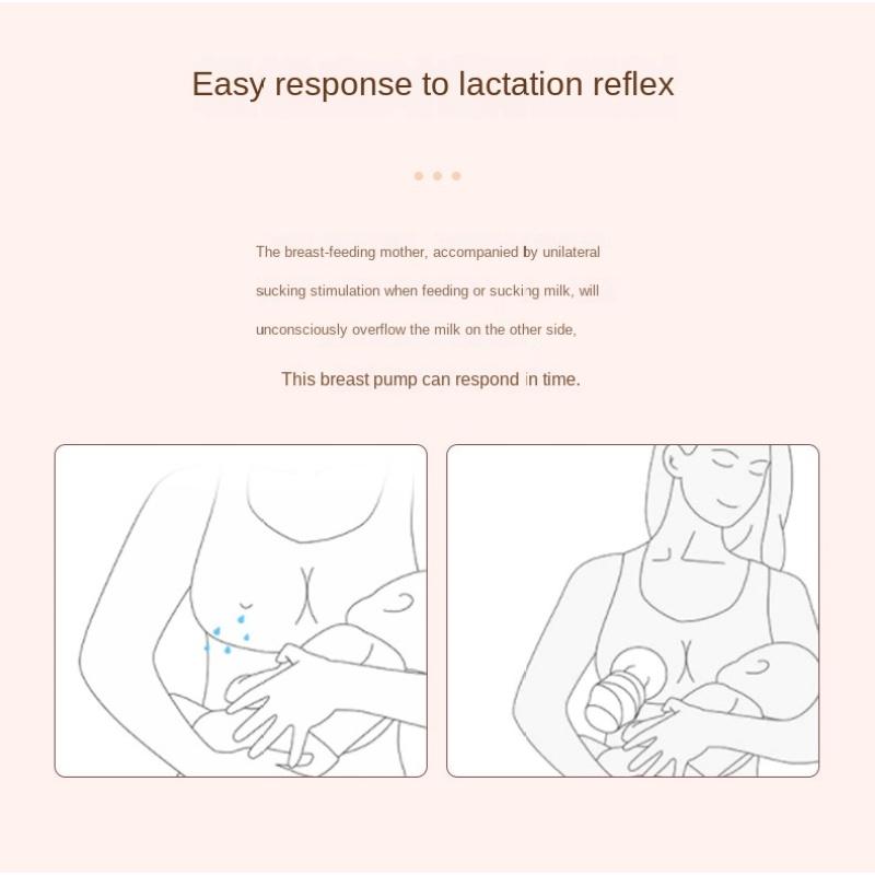 Freihändige Milchpumpe: Tragbarer Brustsammler mit Saugnapf unten zum nichtelektrischen Auspressen von Milch