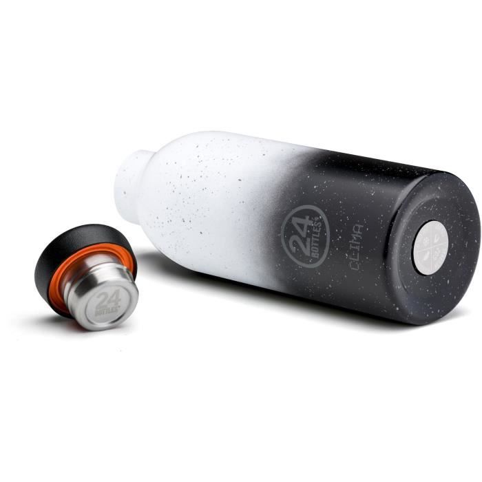 Gourde - 24bottles - basic clima 500 ml - gris - résistance thermique - sans bpa