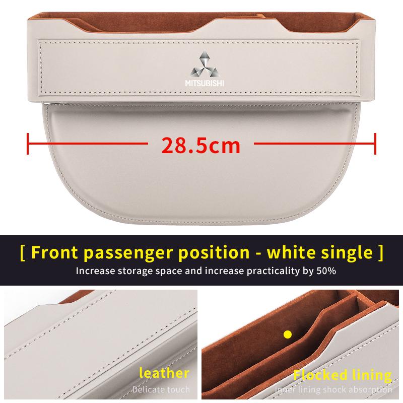 Car Seat Gap Organizer Seat Crevice Slot Storage Box For Mitsubishi Outlander Pajero Lancer Evolution X Ralliart Asx L200 Triton HZ8