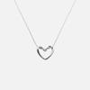 Hollow Love Necklace: Cold Style Sweater Chain with Light Luxury Niche Design, Simple Snake Bone Clavicle Chain for Women