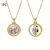 Double-sided Custom Necklace with Photo, Personalised Image Pendant  Suitable for Men and Women - Birthday, Valentine's Day Gife