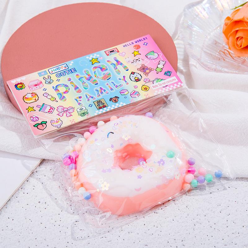 Taba Squishy Cake Doughnut Stress Ease Plaything Tactile Fidgeting Toys For Kids Adults Anti Stress Squeeze Soft Toys Fidget Toy