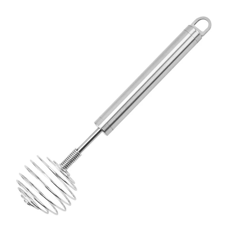 

Нержавеющая сталь Яйцесборник Полуавтоматический миксер Венчик Ручной Ручной Яйцесборник Венчик для взбивания яиц Аксессуары для выпечки Инструмент для взбивания яиц