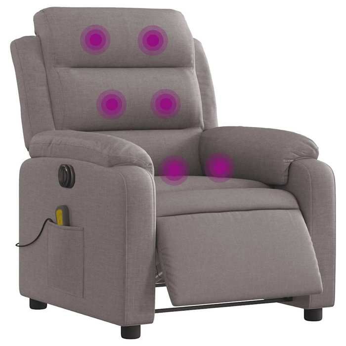 VidaXL Electric Reclining Massage Armchair, Relaxation Chair with Backrest, Seat with Armrests, TV Armchair of 3204976