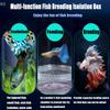 Isolation Breeding Box for Fish with 270° Flowing Water System; Safely Separates Parent & Baby Fish; Includes Suction Cups