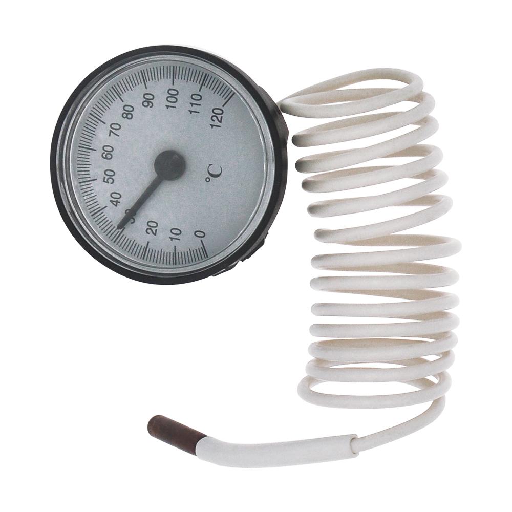 Dial Thermometer with Capillary Tube Household Usage Indoor Temperature Gauge -40~+40℃/10-120℃ for Refrigerators Oven