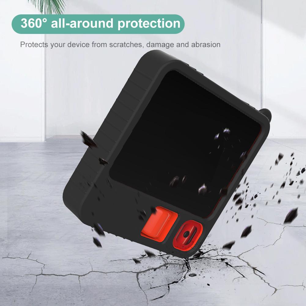 Silicone Protective Cover with Anti-lost Lanyard Soft Case Skin Cover Dirt and Shock Resistant Protector Cover for Rabbit R1