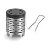 Portable Stainless Steel Outdoor Stove Heater & Windshield Hand Warmer