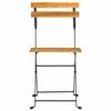 Maison Exclusive - Chaises pliantes 2 pièces en acier et bois d'acacia massif