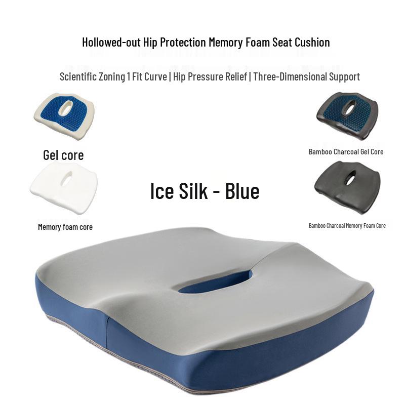 Memory Foam Chair Seat Cushion for Long Sitting in Office or Study