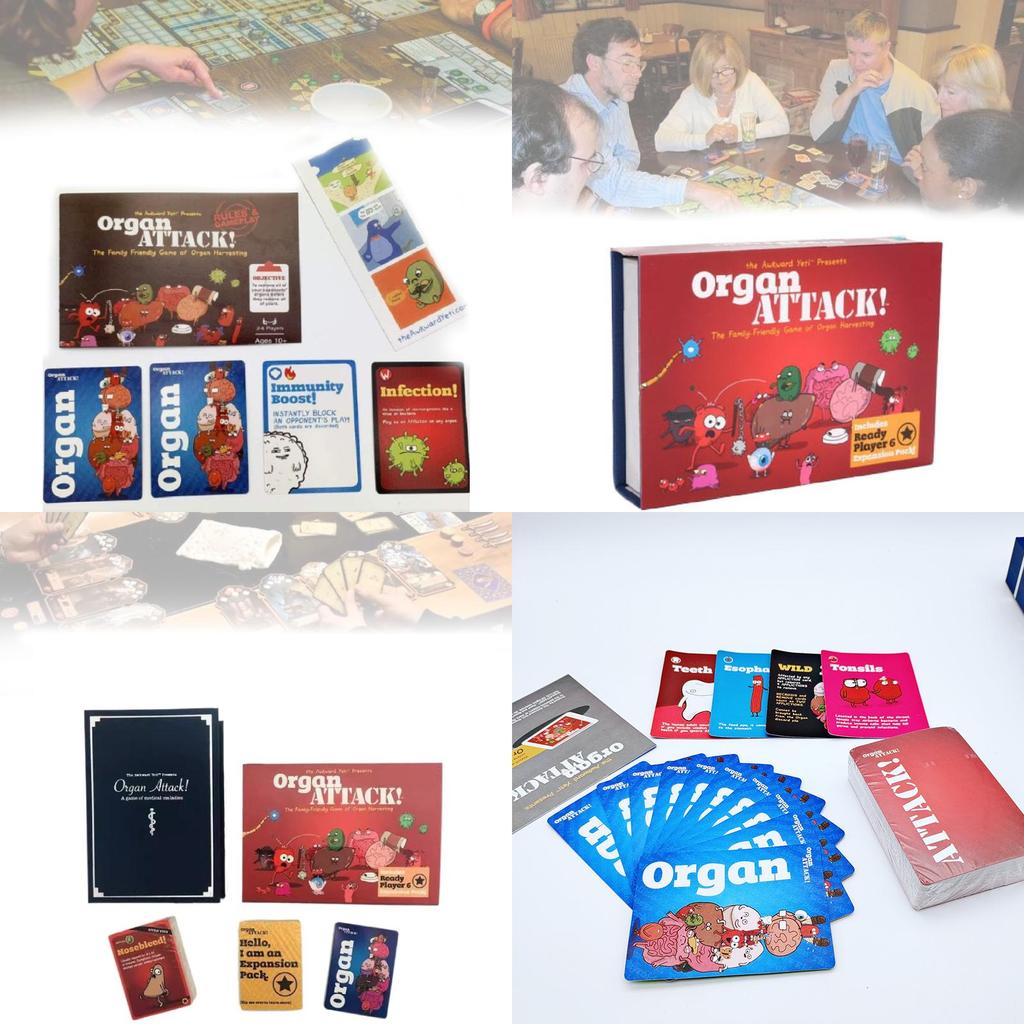 Pútavá útok orgánov Plná anglická útok orgánov človeka Stolová hra pre spoločenské stretnutia