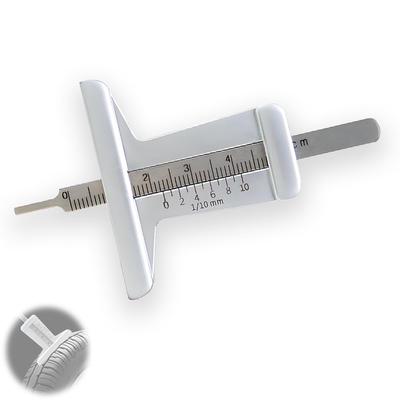 TANGRUL Tire Groove Gauge, Depth Gauge, Tire Palette, Auto Gauge, Stainless Steel, 0-2.0 Inches