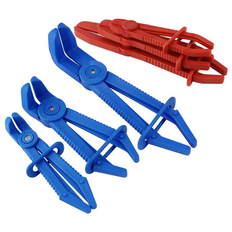 Automotive Oil Pipe Clamp & Sealing Pliers: 3-Piece Set for Oil Flow Stop.