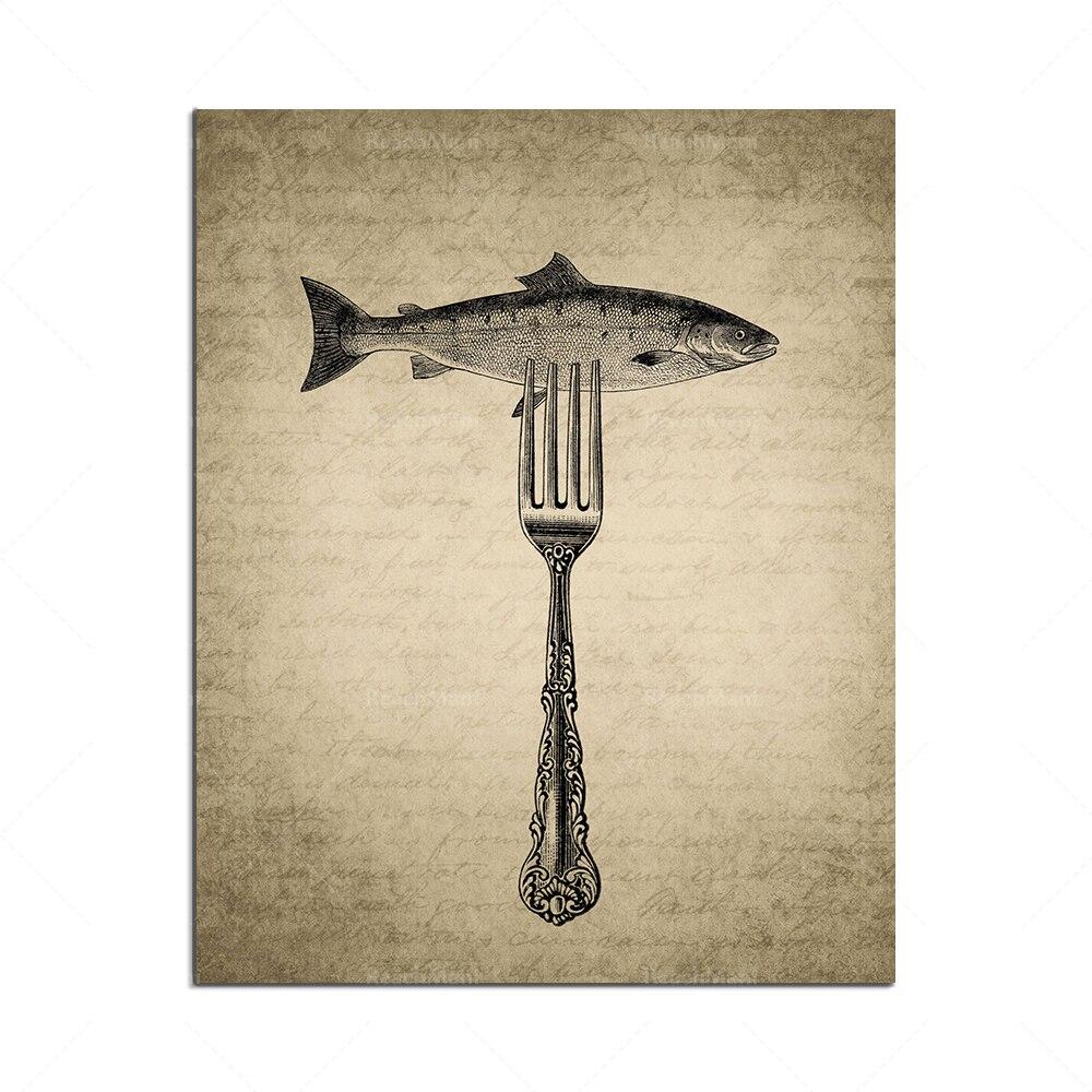 

Винтажные кухонные постеры HD с бокалом для вина, чайником, антикварными столовыми приборами, картинами на холсте и принтами для гостиной, домашнего декора 30x40cm No Framed